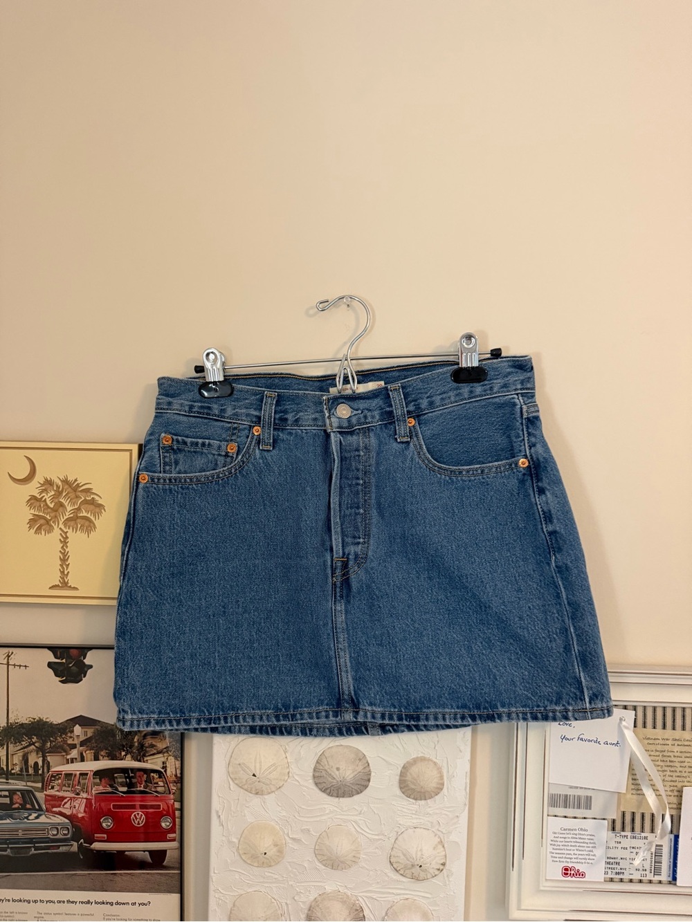 Levi’s Icon Skirt 29 Classic Blue Denim Mini Skirt - Women's